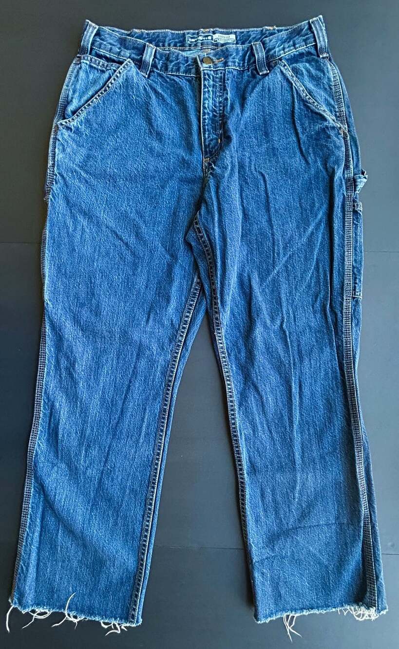Carhartt Loose Fit Carpenter Jeans Size 32x30 Blue